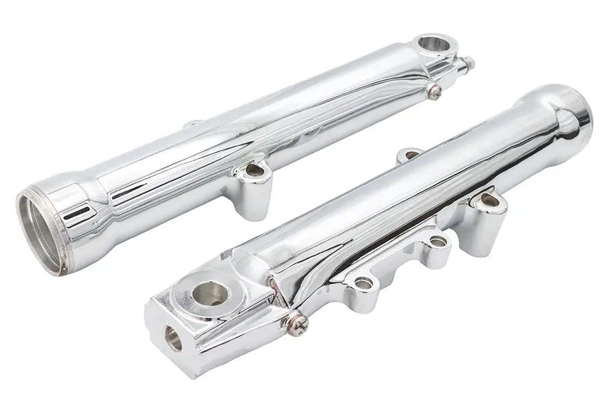 V-Twin Factory Sample Chrome Lower Fork Slider Set for Harley Davidson FXST Models by V-Twin