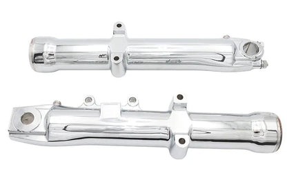 V-Twin Factory Sample Chrome Lower Fork Slider Set for Harley Davidson FXST Models by V-Twin
