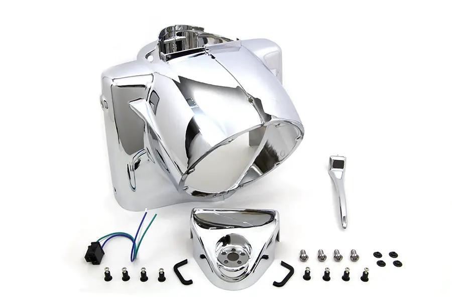 V-Twin Headlamp Cowl Assembly Chrome for Harley Davidson FLT (1986-1995) by V-Twin