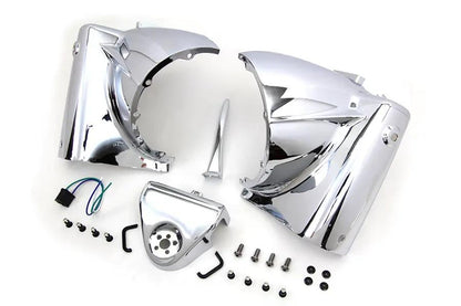 V-Twin Headlamp Cowl Assembly Chrome for Harley Davidson FLT (1986-1995) by V-Twin