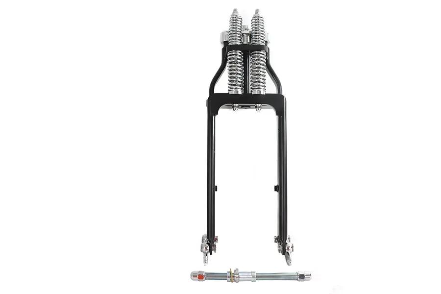Ultima Spring Fork Assembly Black with Chrome Springs - 4 Inch | Part #117-80 by Ultima