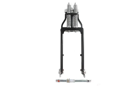 Ultima Spring Fork Assembly Black with Chrome Springs - 4 Inch | Part #117-80 by Ultima