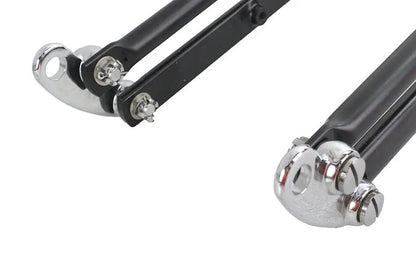 Ultima Spring Fork Assembly Black with Chrome Springs - 4 Inch | Part #117-80 by Ultima