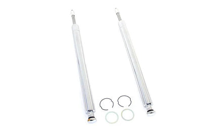 V-Twin Hard Chrome 41mm Fork Tube Assembly for Harley Davidson FL Models - 20-7/8 Inch Length by V-Twin