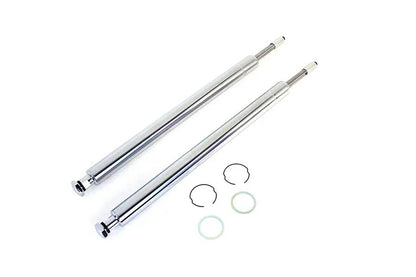 V-Twin Hard Chrome 41mm Fork Tube Assembly for Harley Davidson FL Models - 20-7/8 Inch Length by V-Twin