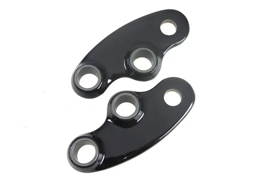 V-Twin Black 5/8 inch Spring Fork Rocker Set - Part 168-GLOSS BLACK by V-Twin