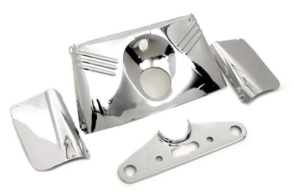 V-Twin 74147 Triple Tree Cover Kit Chrome for Harley Davidson FLH 1950-1959 by V-Twin