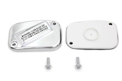 V-Twin Handlebar Master Cylinder Cover Chrome - Fits Harley Davidson FXST & FLST (Part #77813) by V-Twin