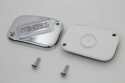 V-Twin Handlebar Master Cylinder Cover Chrome - Fits Harley Davidson FXST & FLST (Part #77813) by V-Twin
