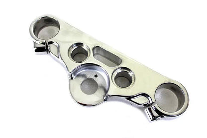 V-Twin FXDWG Polished Top Triple Tree for Harley Davidson 2008-2017 by V-Twin