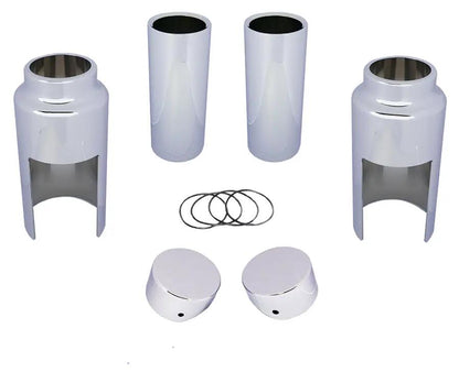 V-Twin Softail Breakout Chrome Fork Cover Kit for Harley Davidson FXSB Models (2018-2026) by V-Twin