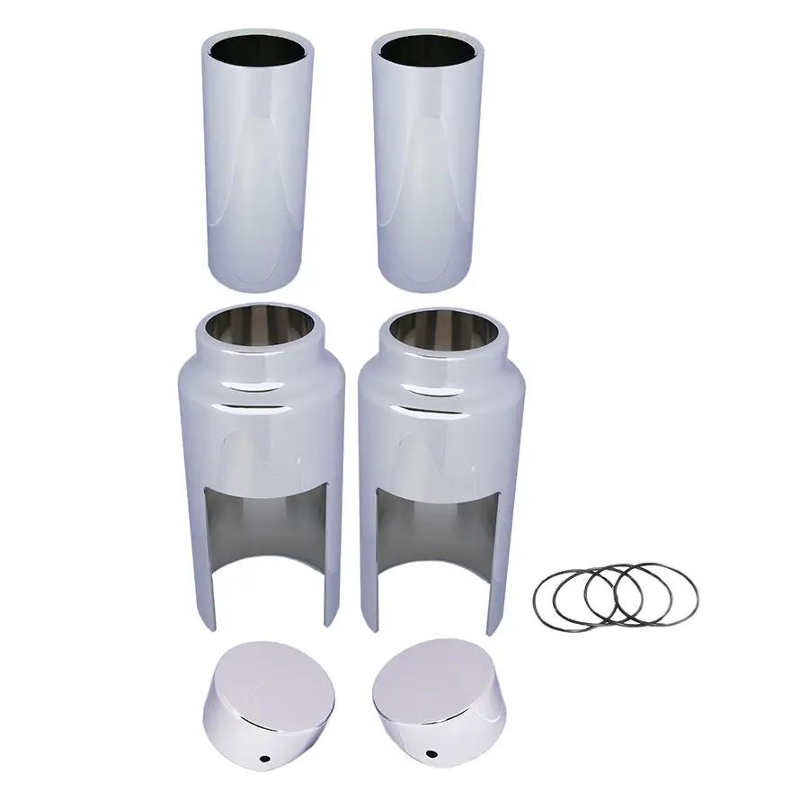 V-Twin Softail Breakout Chrome Fork Cover Kit for Harley Davidson FXSB Models (2018-2026) by V-Twin