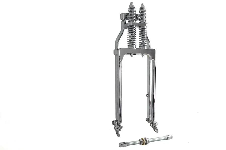 V-Twin 18 Inch Spring Fork Kit Chrome for Harley Davidson FL Models by V-Twin