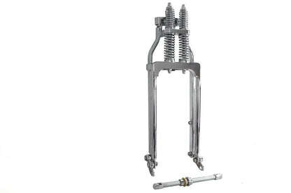 V-Twin 18 Inch Spring Fork Kit Chrome for Harley Davidson FL Models by V-Twin