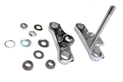 V-Twin FXD 49mm Triple Tree Set Chrome for Harley Davidson FXD (2008-2017) by V-Twin