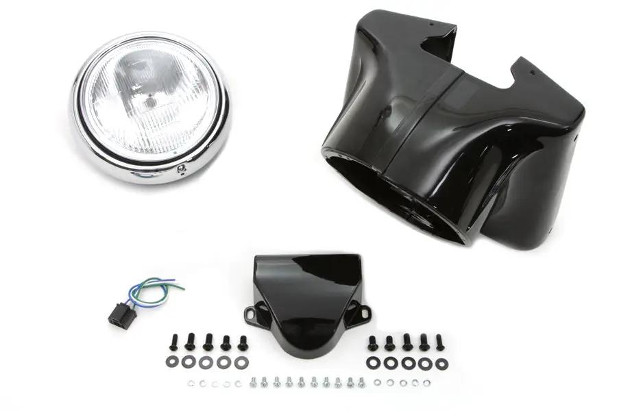 V-Twin 7 Inch Headlamp Cowl Kit for Harley Davidson FL Models - Part #65006 by V-Twin