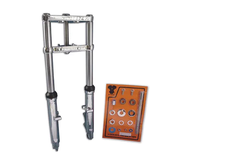 V-Twin Fork Assembly with Chrome Sliders for Harley Davidson FXST (1984-1993) by V-Twin