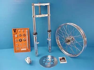 V-Twin Fork Assembly with Chrome Sliders for Harley Davidson FXST (1984-1993) by V-Twin