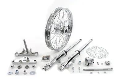 V-Twin 41mm Fork Assembly with Chrome Sliders and 21 Inch Wheel for Harley Davidson XL (1952-1961) by V-Twin