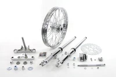 V-Twin 41mm Fork Assembly with Chrome Sliders and 21 Inch Wheel for Harley Davidson XL (1952-1961) by V-Twin