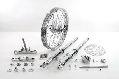 V-Twin 41mm Fork Assembly with Chrome Sliders and 21 Inch Wheel for Harley Davidson XL (1952-1961) by V-Twin