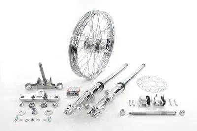 V-Twin 41mm Fork Assembly with Chrome Sliders and 21 Inch Wheel for Harley Davidson XL (1952-1961) by V-Twin