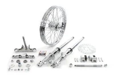 V-Twin 41mm Fork Assembly with Chrome Sliders and 21 Inch Wheel for Harley Davidson XL (1952-1961) by V-Twin