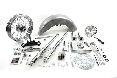 V-Twin 41mm Fork Assembly with Chrome Sliders and 16 Inch Wheel for Harley Davidson XL Models by V-Twin