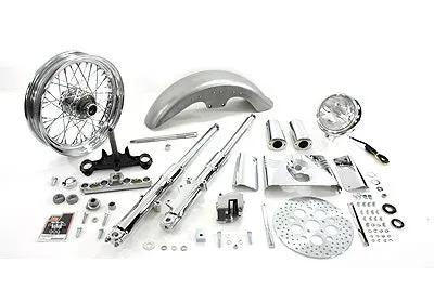 V-Twin 41mm Fork Assembly with Chrome Sliders and 16-inch Wheel for Harley Davidson XL (1982-1991) by V-Twin