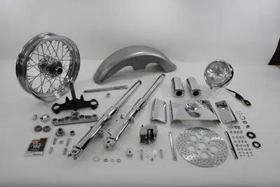 V-Twin 41mm Fork Assembly with Chrome Sliders and 16-inch Wheel for Harley Davidson XL (1982-1991) by V-Twin