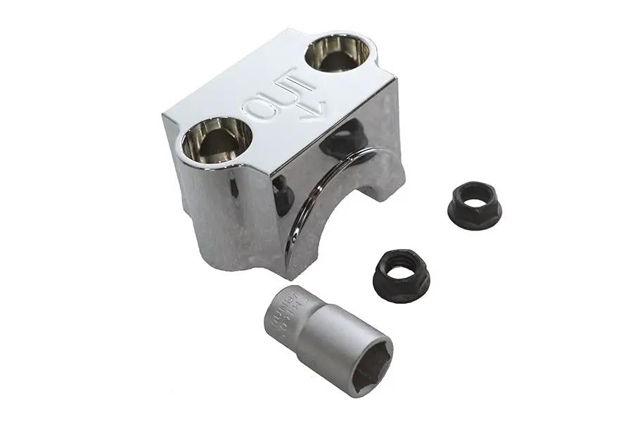 V-Twin Fork Slider Cap Chrome for Harley Davidson FLT 1986-1995 by V-Twin