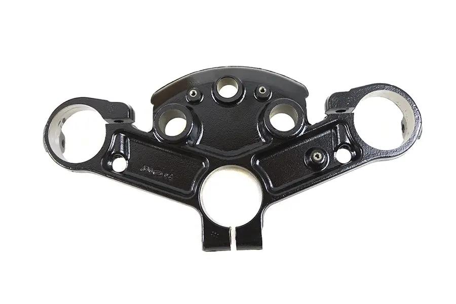OE 49mm FLT Upper Triple Tree Black for Harley Davidson FLT Models by OE