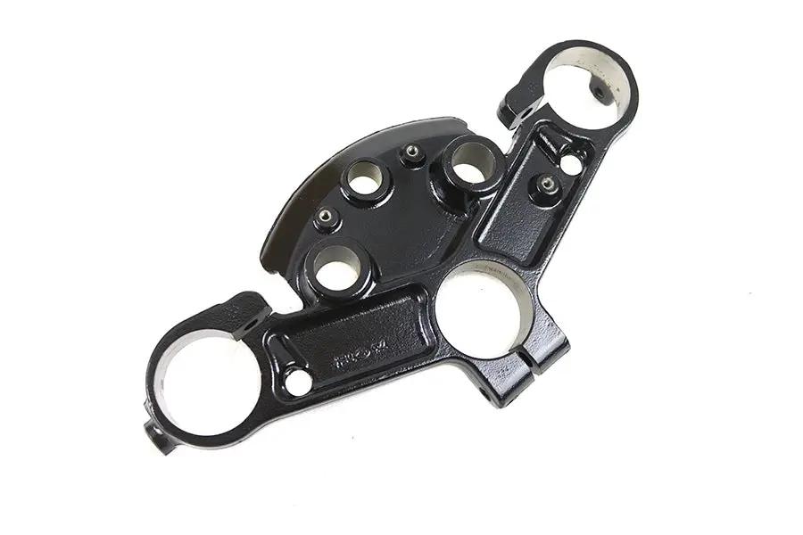 OE 49mm FLT Upper Triple Tree Black for Harley Davidson FLT Models by OE