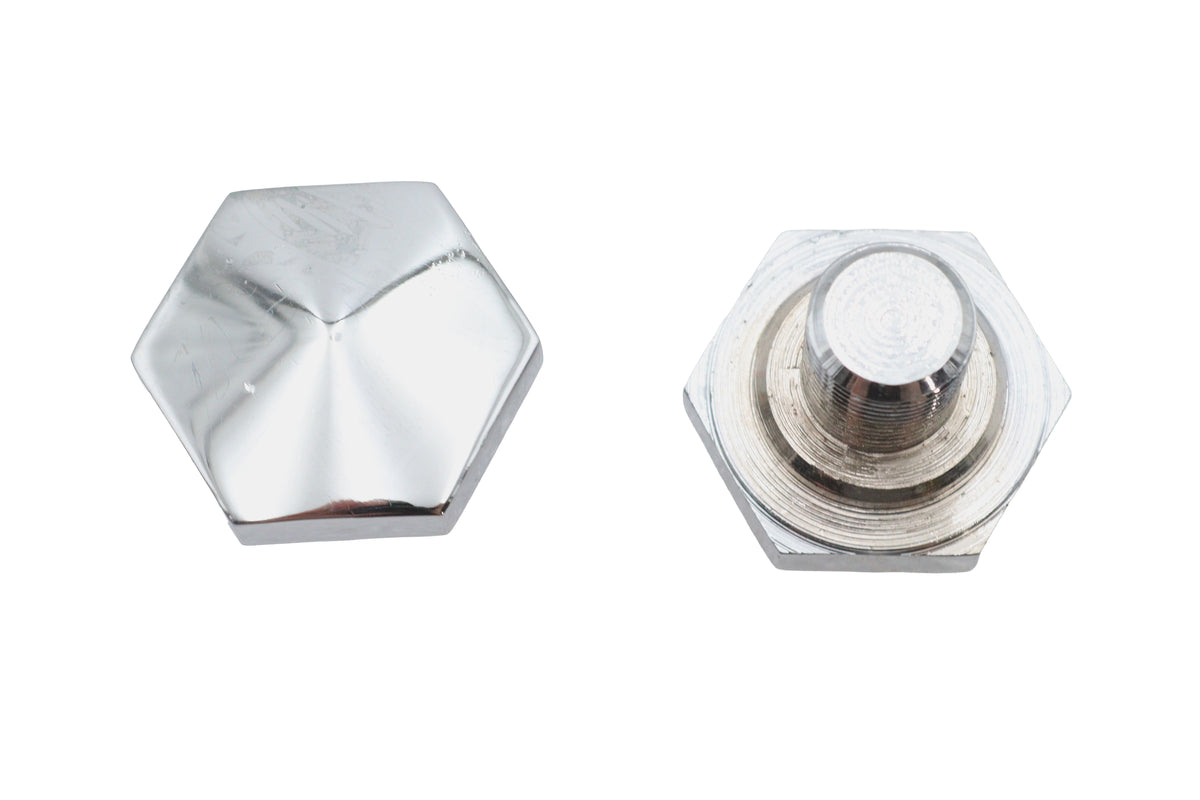 Ultima 27-65 Chrome Top Fork Tube Cap for Harley-Davidson FL, FLH and EL