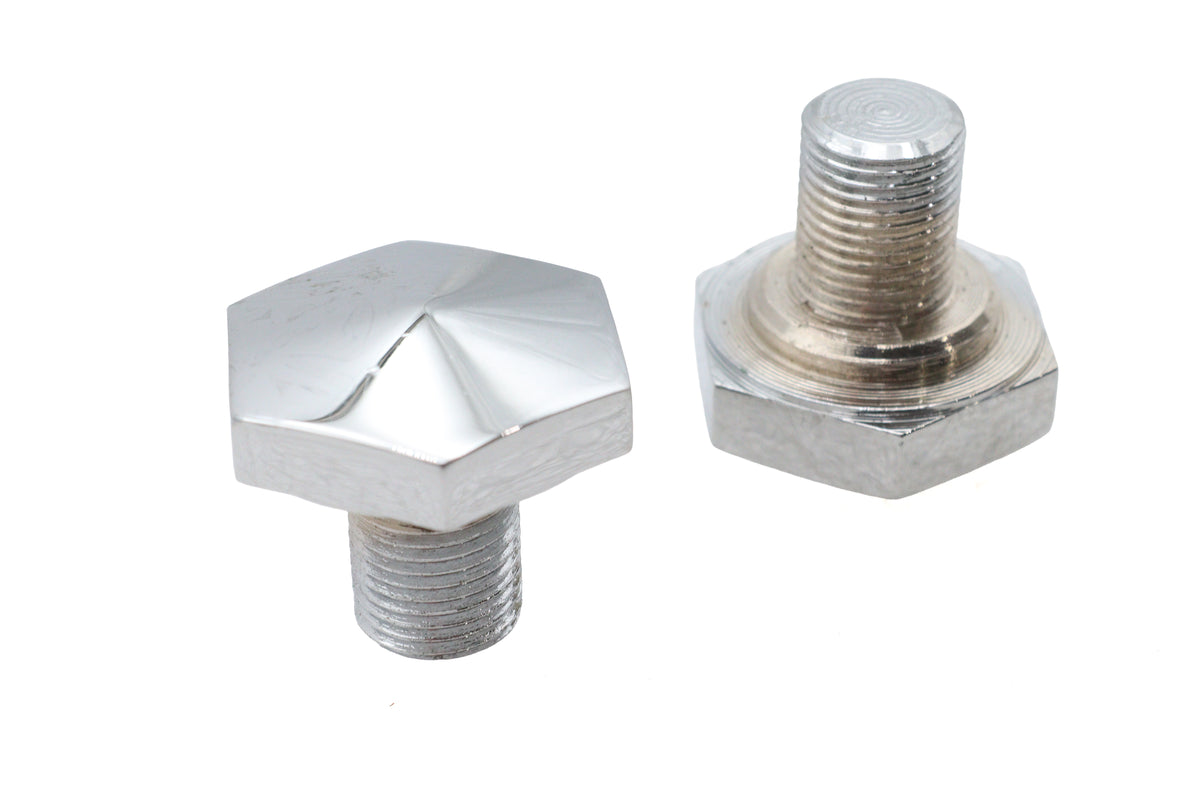 Ultima 27-65 Chrome Top Fork Tube Cap for Harley-Davidson FL, FLH and EL