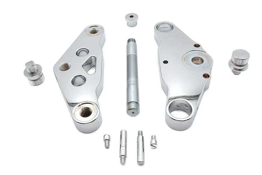 Ultima Chrome 0 Triple Tree Set for 41mm Fork Tubes - Billet Design by Ultima
