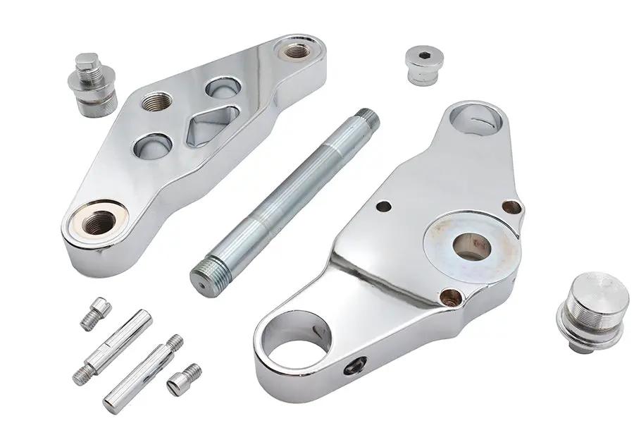 Ultima Chrome 0 Triple Tree Set for 41mm Fork Tubes - Billet Design by Ultima