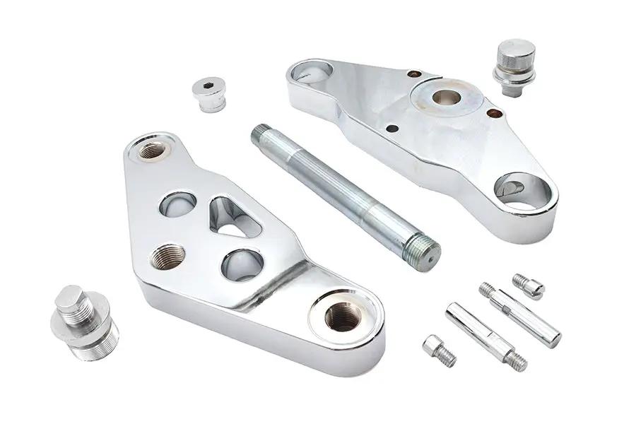 Ultima Chrome 0 Triple Tree Set for 41mm Fork Tubes - Billet Design by Ultima
