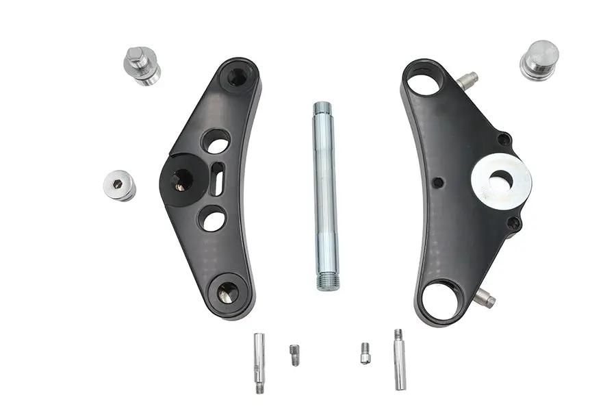 Ultima Black 5 Boomerang Blind Triple Tree Set with Fork Stops for 41mm Fork Tubes - Model 29-255 by Ultima