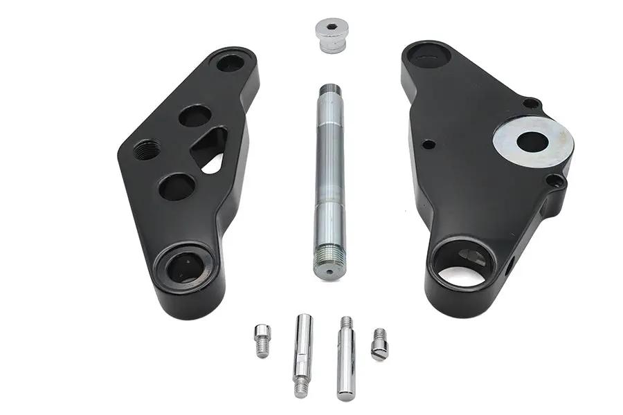 Ultima Black 5 Triple Tree Set with Billet Construction and Stainless Steel Stem - Part Number 29-251 by Ultima