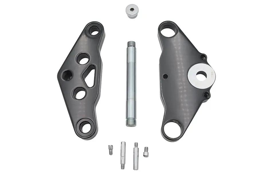 Ultima Black 5 Triple Tree Set with Billet Construction and Stainless Steel Stem - Part Number 29-251 by Ultima