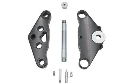 Ultima Black 5 Triple Tree Set with Billet Construction and Stainless Steel Stem - Part Number 29-251 by Ultima