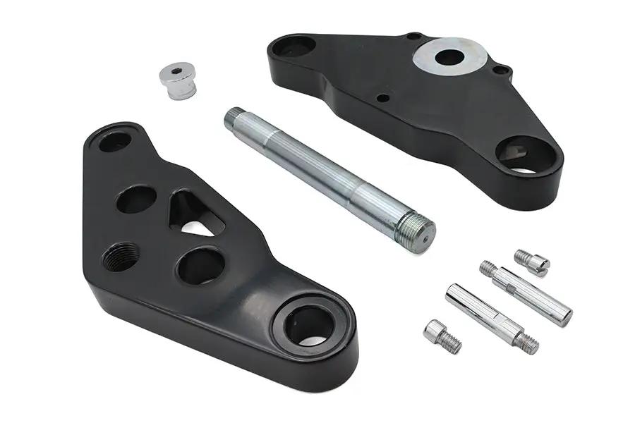 Ultima Black 5 Triple Tree Set with Billet Construction and Stainless Steel Stem - Part Number 29-251 by Ultima