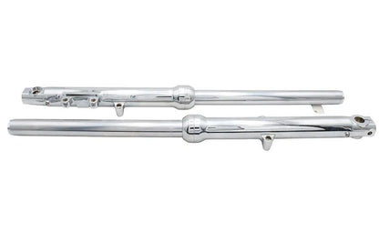 V-Twin Factory Sample 39mm Fork Slider Assembly with Single Disc and Chrome Sliders for Harley Davidson by V-Twin