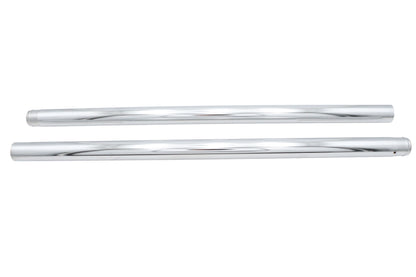 V-Twin Factory Sample Chrome Fork Tube Set, 8 Inch Over Stock, Part 24-7265