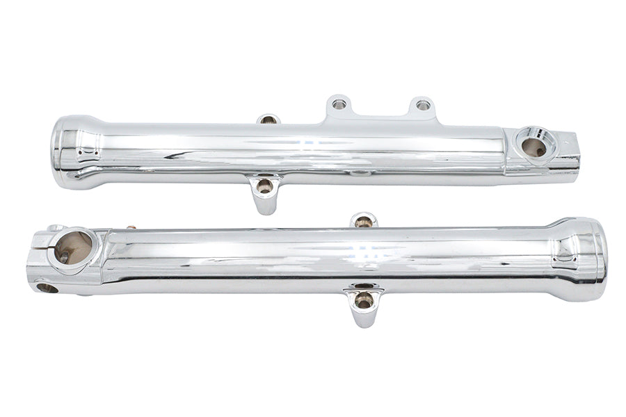 V-Twin Factory Sample 39mm Chrome Fork Sliders for Harley Davidson XL and FXD Models