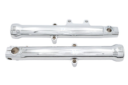 V-Twin Factory Sample 39mm Chrome Fork Sliders for Harley Davidson XL and FXD Models
