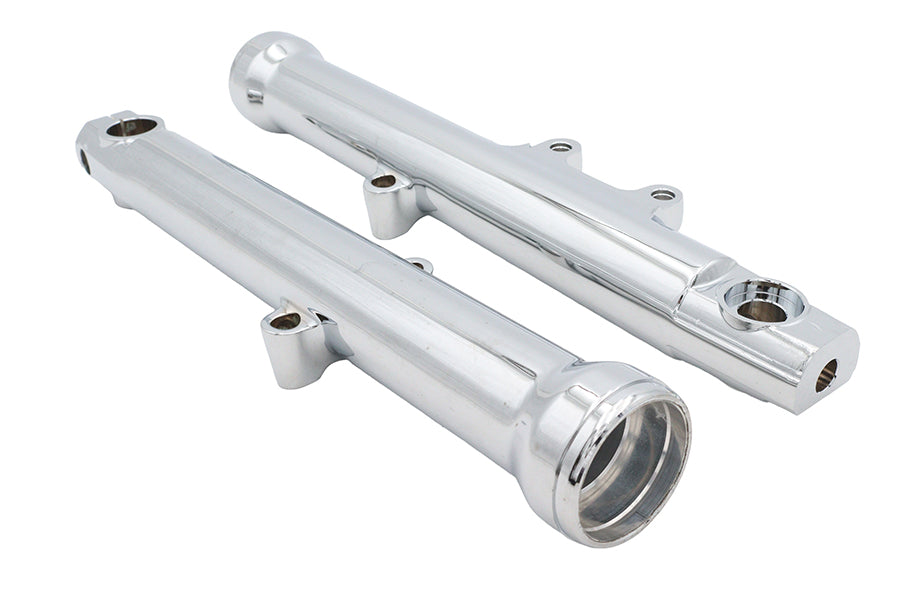 V-Twin Factory Sample 39mm Chrome Fork Sliders for Harley Davidson XL and FXD Models
