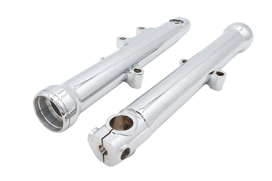 V-Twin Factory Sample 39mm Chrome Fork Sliders for Harley Davidson XL and FXD Models
