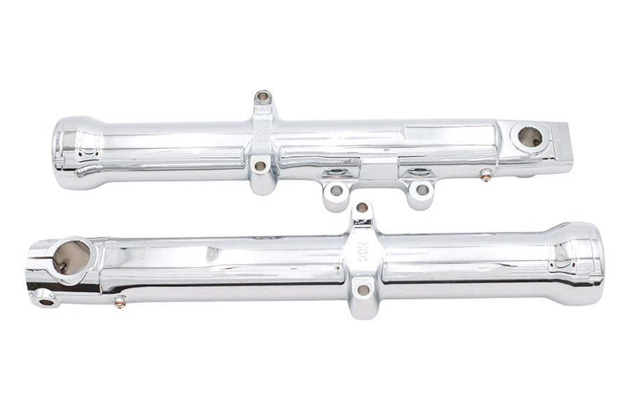V-Twin Factory Sample 39mm Chrome Fork Sliders for Harley Davidson XL and FXD Models